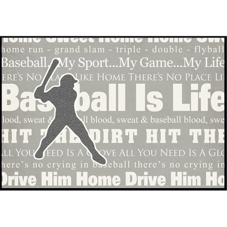 Carolines Treasures Baseball is Life Indoor or Outdoor Mat CA75233